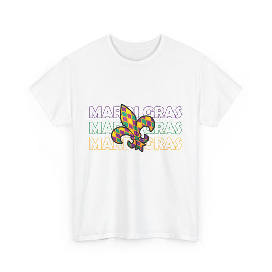 Stacked Up Mardi Gras Tee