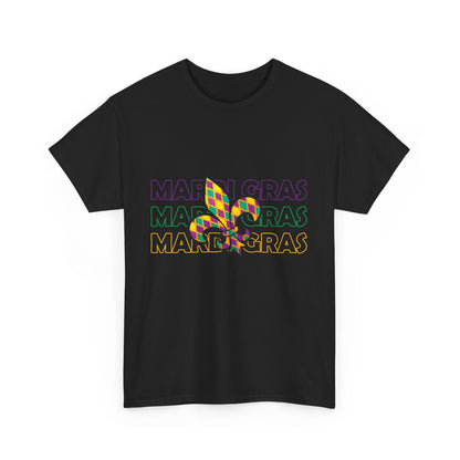 Stacked Up Mardi Gras Tee
